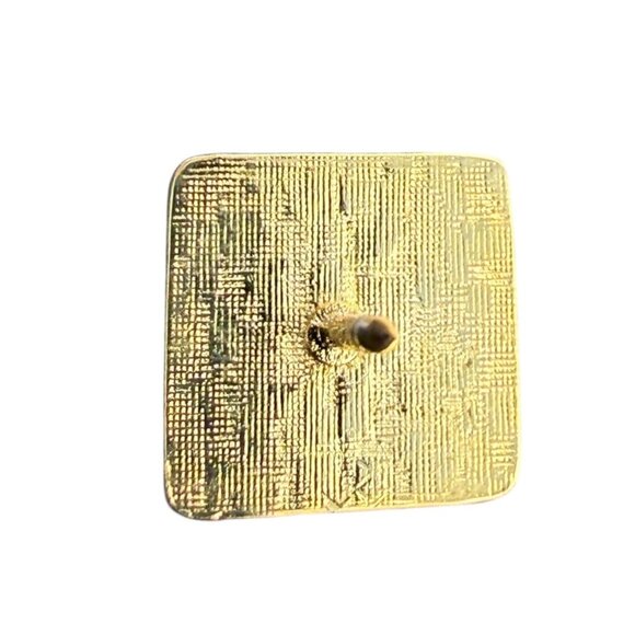 Vintage Gold Tone Tie Tack With "FR" Monogram & Chain Bar - Picture 5 of 7